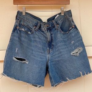 Distressed Jean Shorts